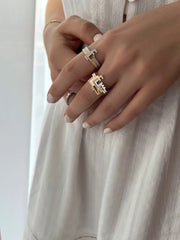 Thin Duo Rings - HIBA JABER